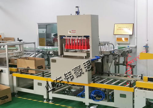 飲料全自動(dòng)裝箱碼垛線免人工實(shí)現(xiàn)自動(dòng)裝箱碼垛一體化